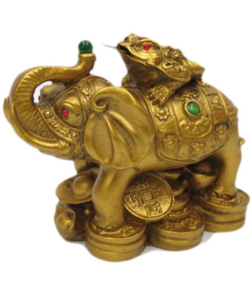     			S.S Creation Vastu Feng Shui Money Frog On Elephant