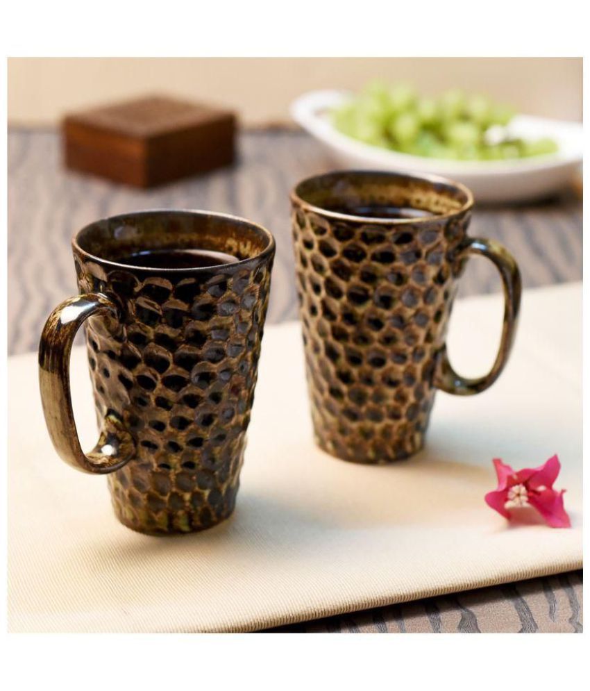     			Unravel India Ceramic Coffee Mug 2 Pcs mL
