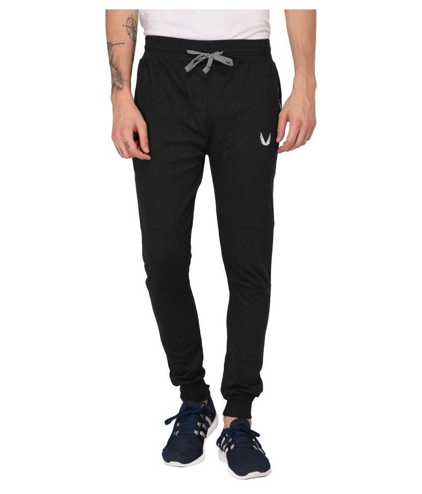 Men's Black Cotton Track Pant/Active Pants Joggers Buy Men's Black
