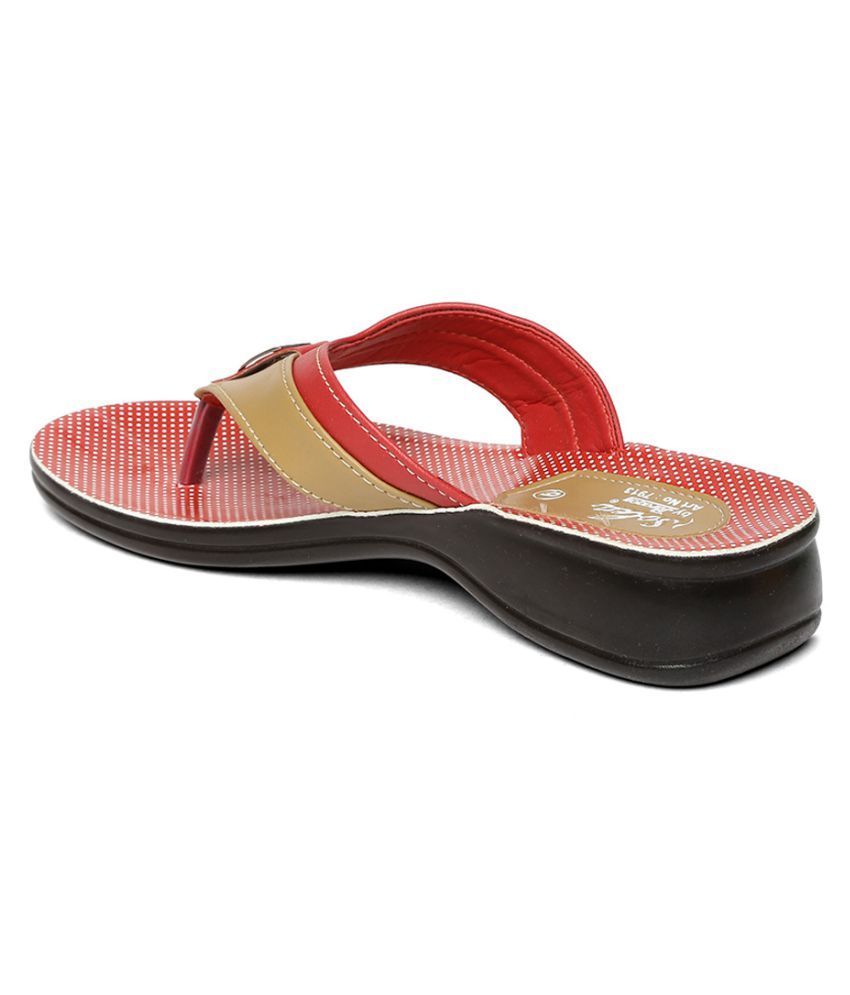 paragon slippers red colour