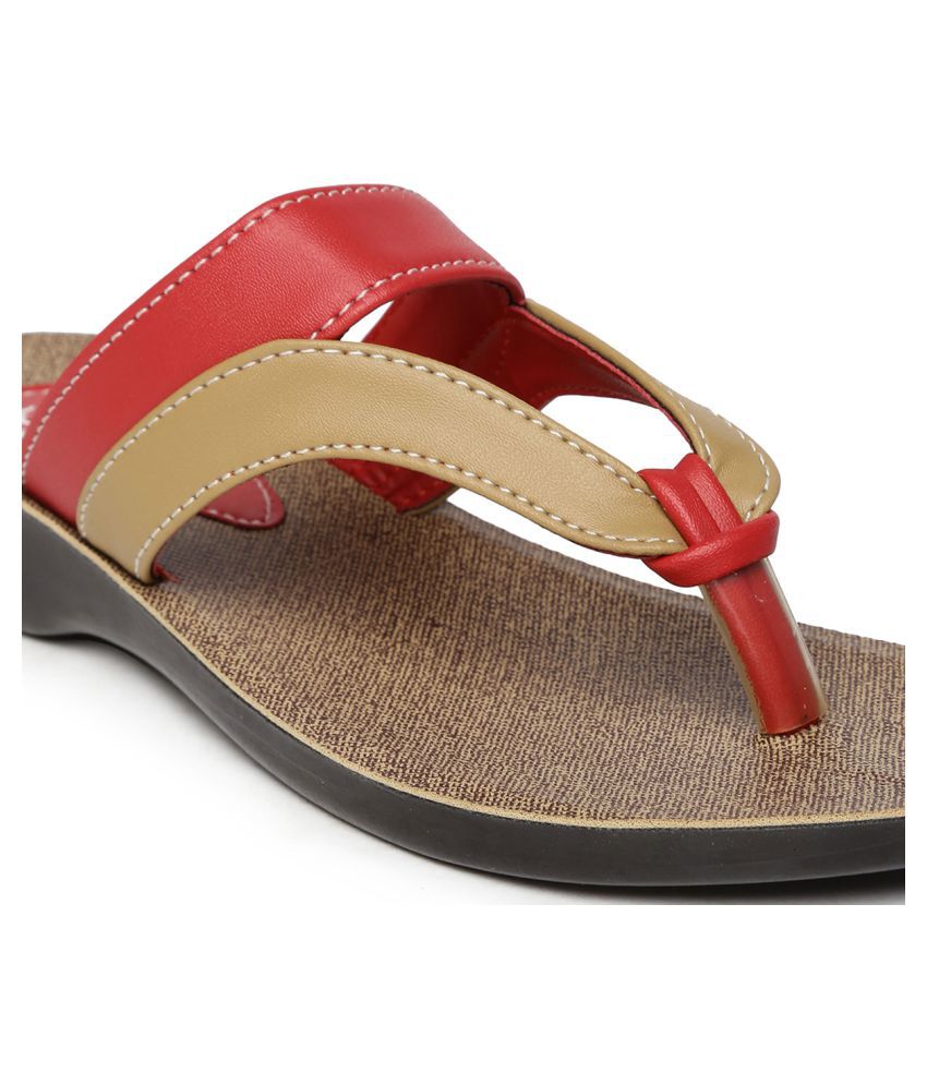 Paragon Red Slippers Price in India- Buy Paragon Red Slippers Online at ...