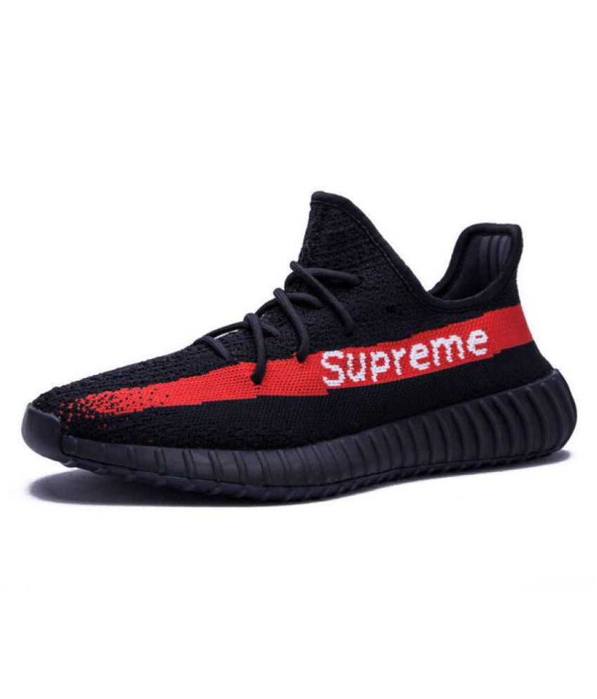 Max Air Yeezy Boost 350 V2 Supreme Running Shoes Black