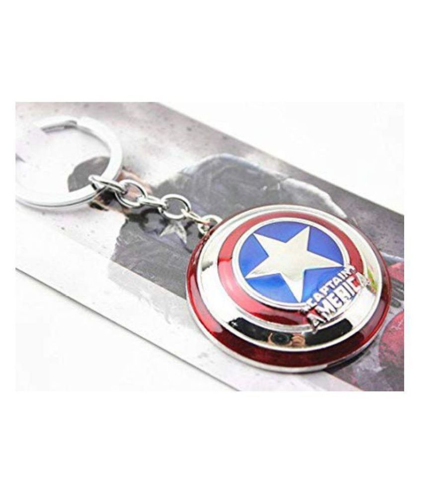 Tag Sky Multicolor The Avengers Captain America Shield Keyring