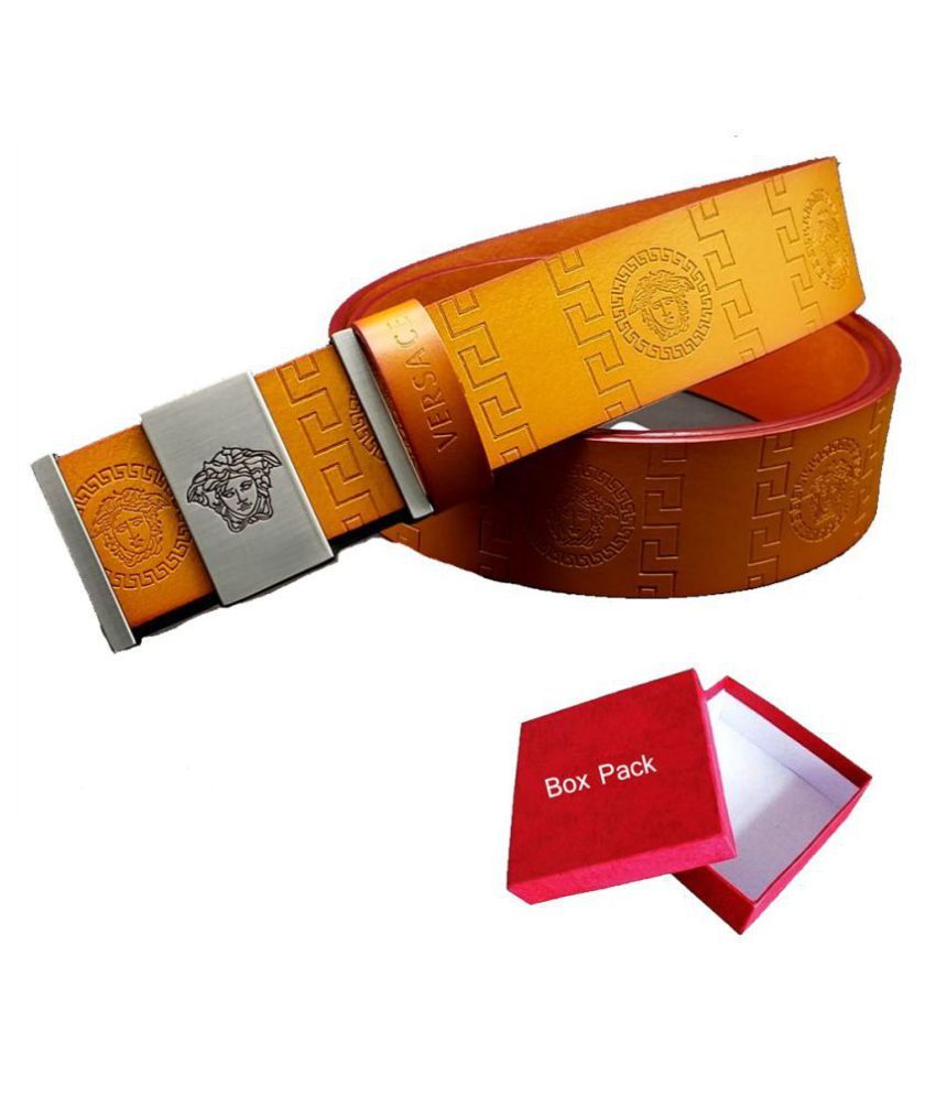 tan versace belt