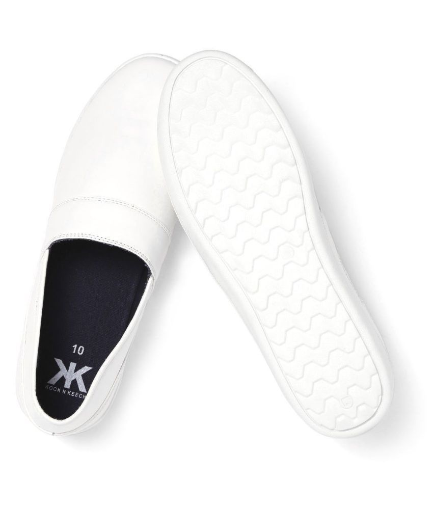 kook n keech white sneaker shoes