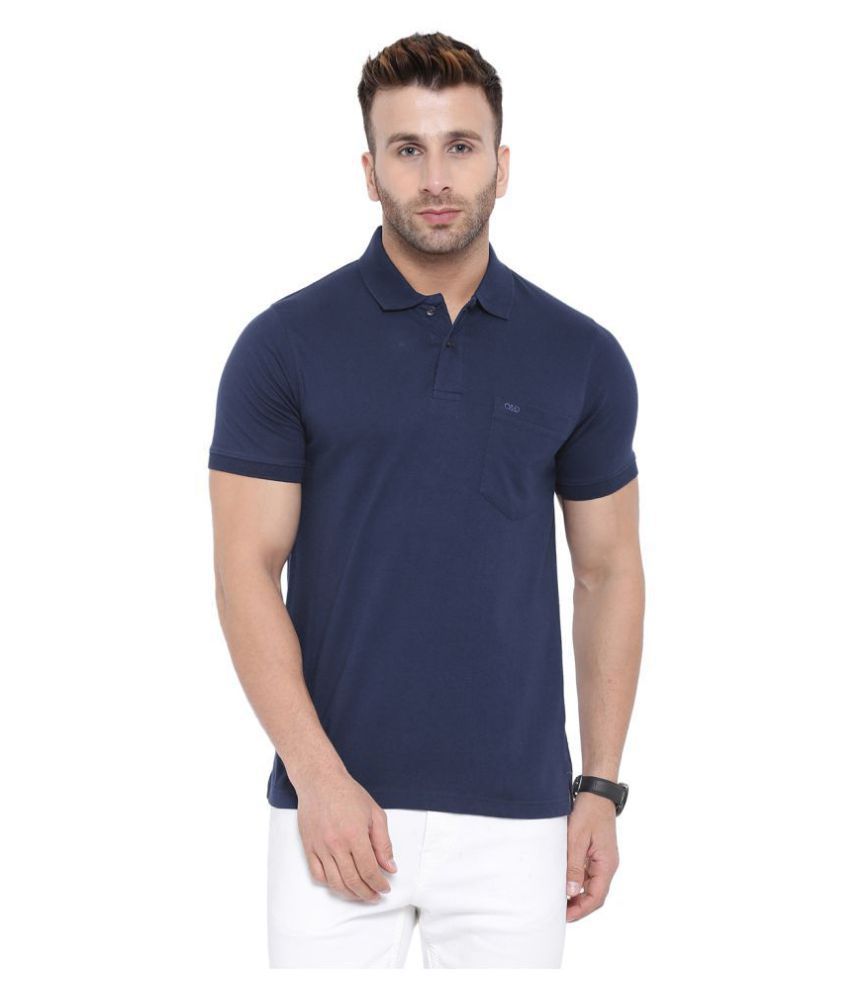 Cloak & Decker Navy Regular Fit Polo T Shirt - Buy Cloak & Decker Navy ...