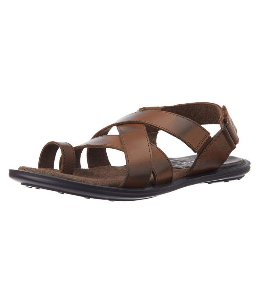 Hush Puppies Brown Leather Sandals Price in India- Buy Hush Puppies