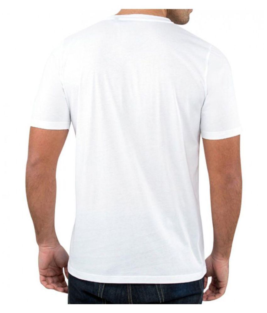 PRINTBABA White Half Sleeve T-Shirt Pack of 1 - Buy PRINTBABA White ...
