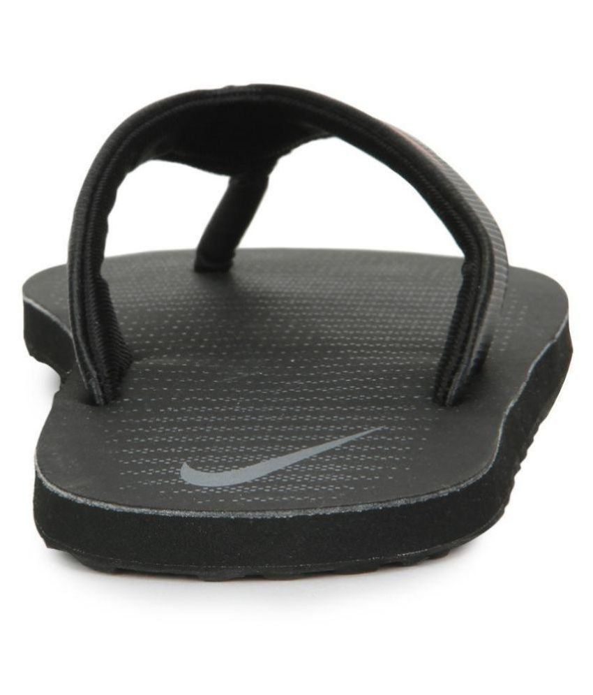 nike flip flops thong 5 black