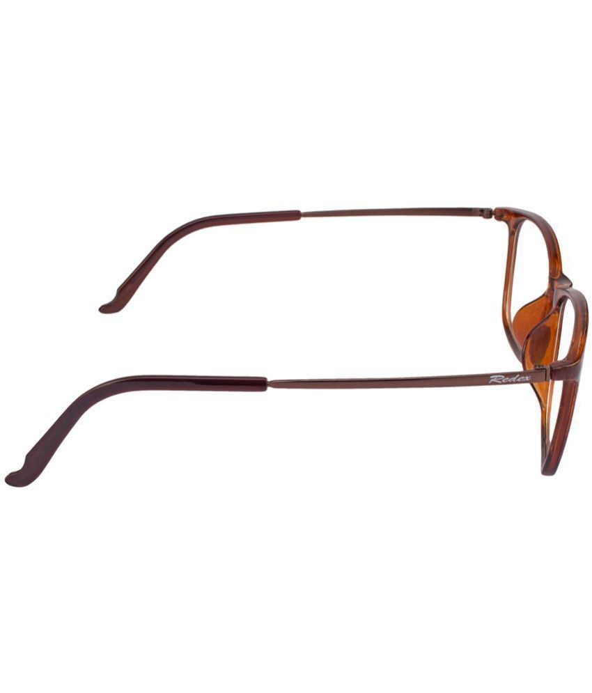 Redex Brown Rectangle Spectacle Frame 916 - Buy Redex Brown Rectangle ...