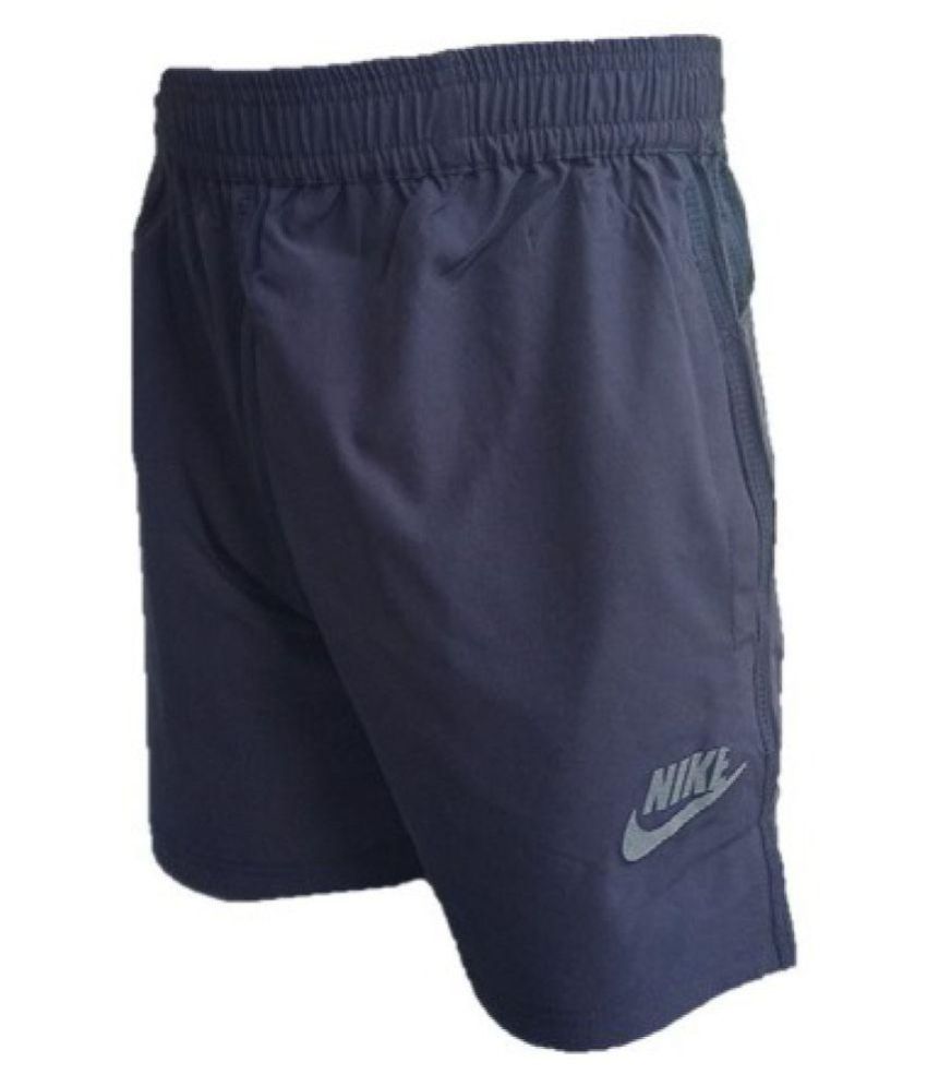 NIKE DRY FIT Blue Shorts Nike Polyester Lycra Running Shorts Buy NIKE