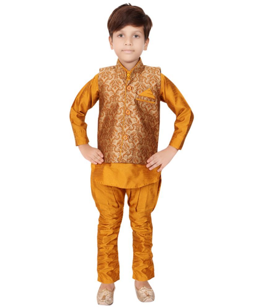 KBKIDSWEAR Boy's Suit with Pyjama and Chacha Nehru Jacket - Buy ...