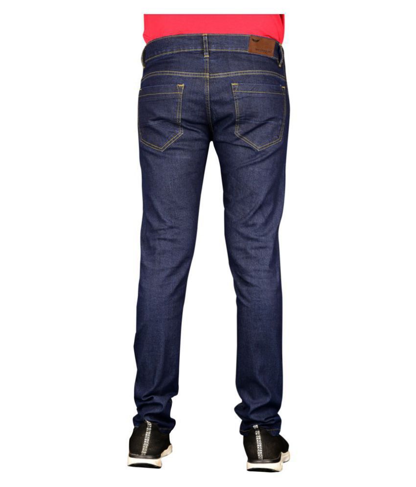 dark blue slim jeans