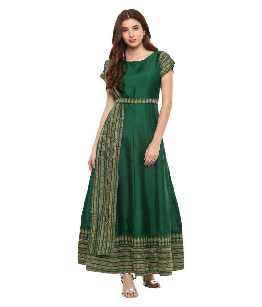 silk anarkali kurtis