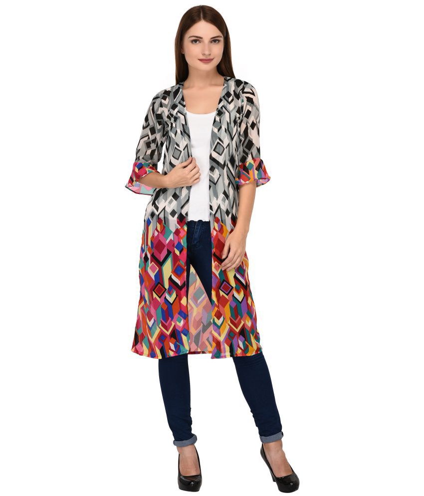 Buy Faireno Poly Chiffon Shrugs - Multi Color Online at Best Prices in ...