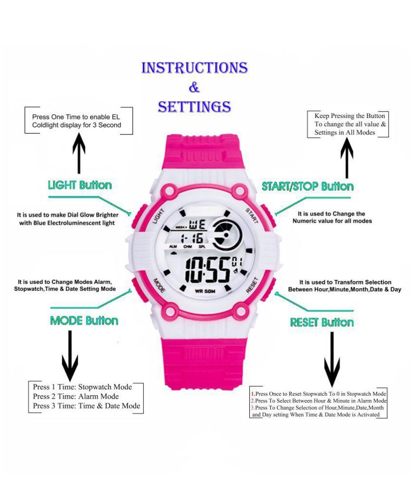 how to change the time of a digital watch