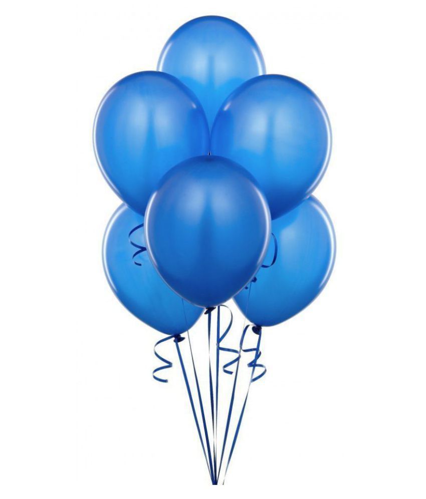     			YUTIRITI 100Pcs Ultra Thick Blue Latex Metallic Balloons For Party Decoration Wedding Birthday And Other Festive Ocassion