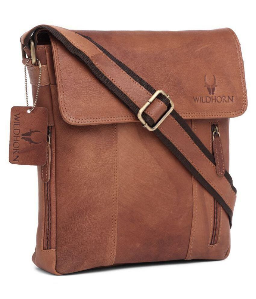 wildhorn leather messenger bag