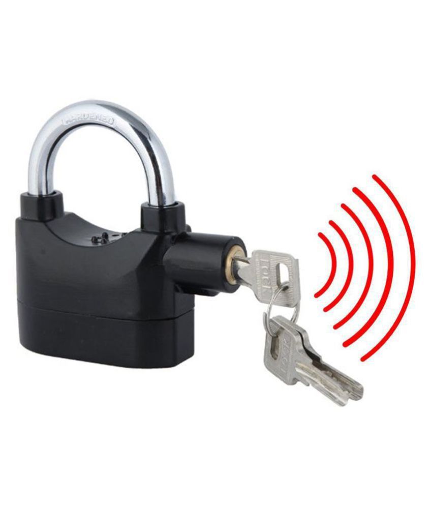 Anti Theft Motion Sensor Alarm Lock Security Padlock for Home, Office and Bikes
