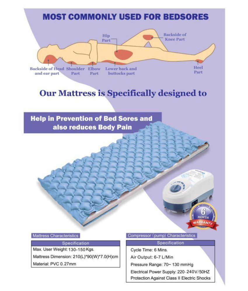 H(O2) Comfy Air bed for Bedsores & PainReleif(6*3) Patient M Buy H(O2