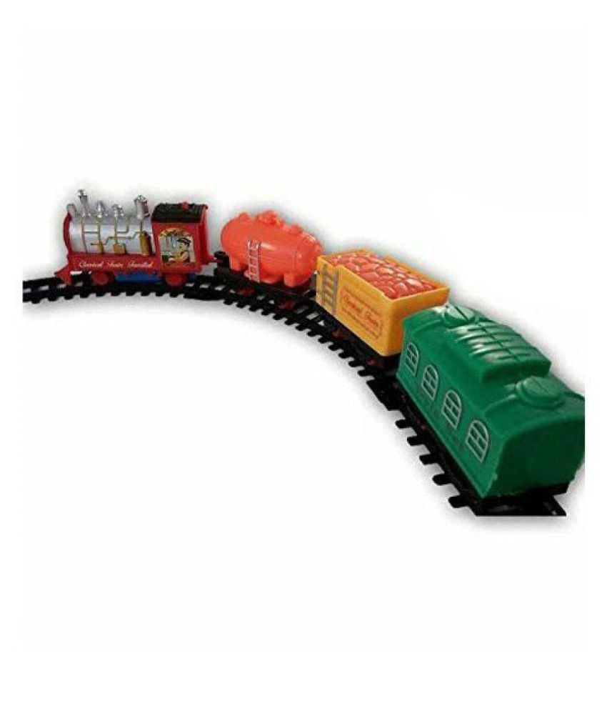 battery operated toy train set with light sound and smoke