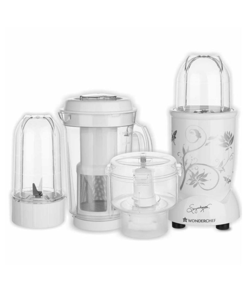 Wonderchef Nutriblend CKM White 400 Watt 3 Jar Juicer Mixer Grinder