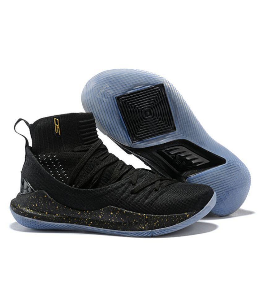 curry 5 shoes black
