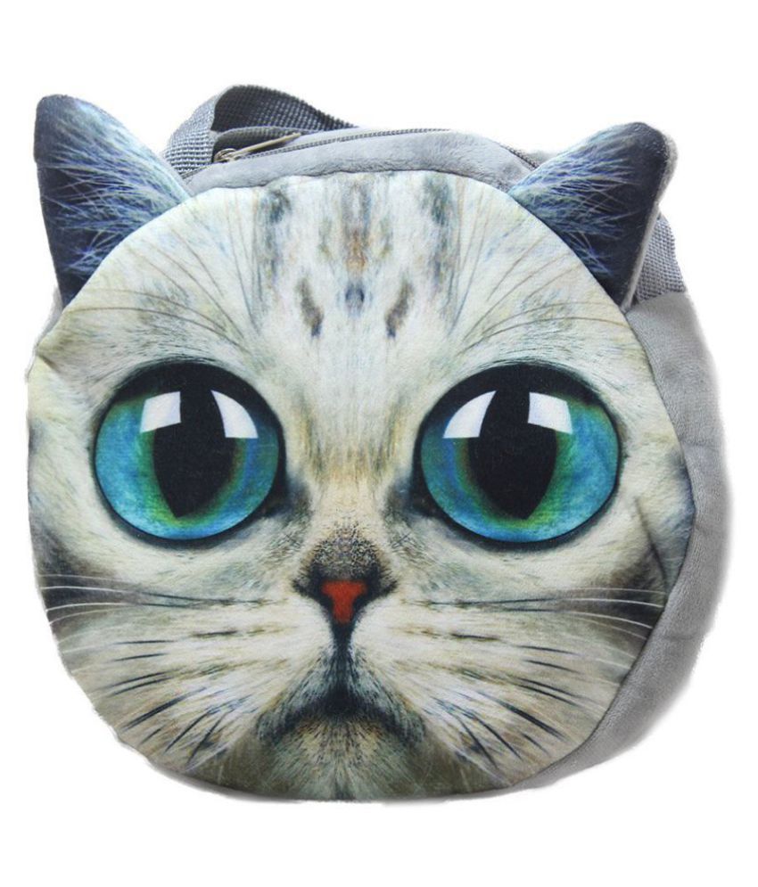     			Tickles Cat Face Shoulder School Bag For kids 25 cm