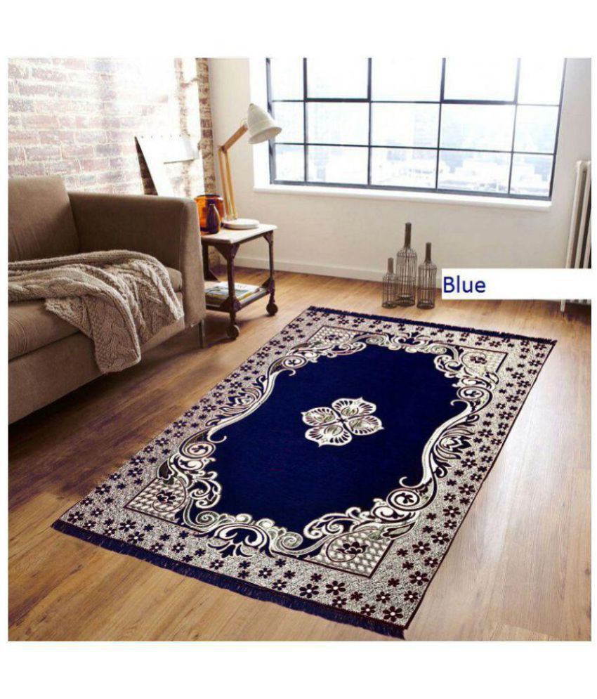 Kaizen Decor Blue Velvet Carpet Contemporary - Buy Kaizen Decor Blue ...