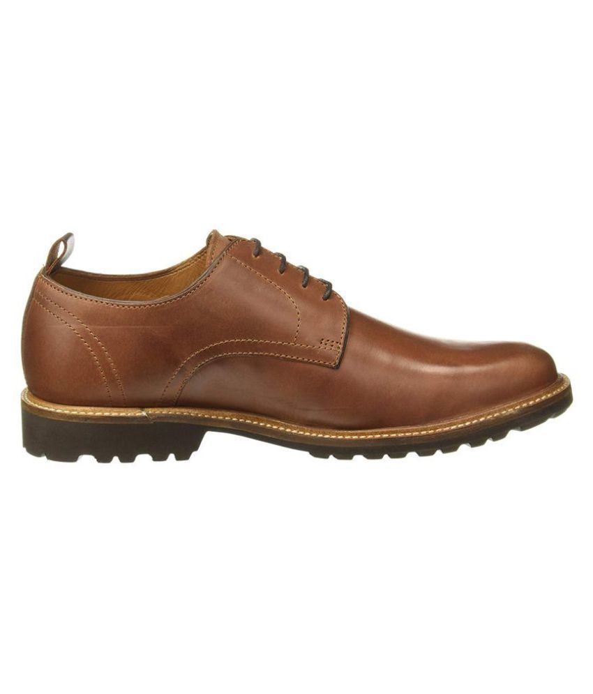 Hush Puppies Derby Artificial Leather Brown Formal Shoes Price in India