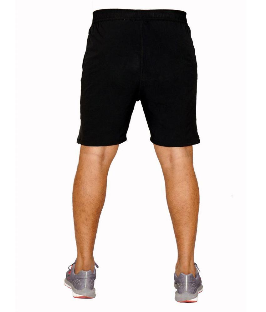 Nike Black Polyester Lycra Fitness Shorts Single Buy Nike Black