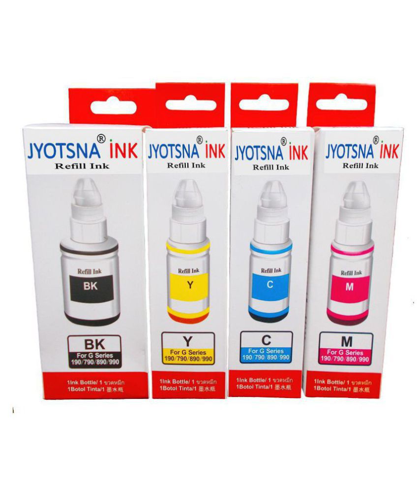 JYOTSNA INK CANON G2010 / G2012 Multicolor Pack of 4 Ink ...