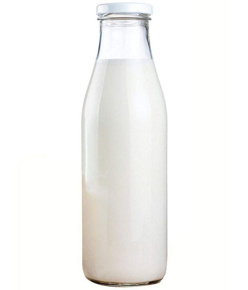 Plaza Milk  Juice bottle  Multicolour 1000 ml Glass Water 