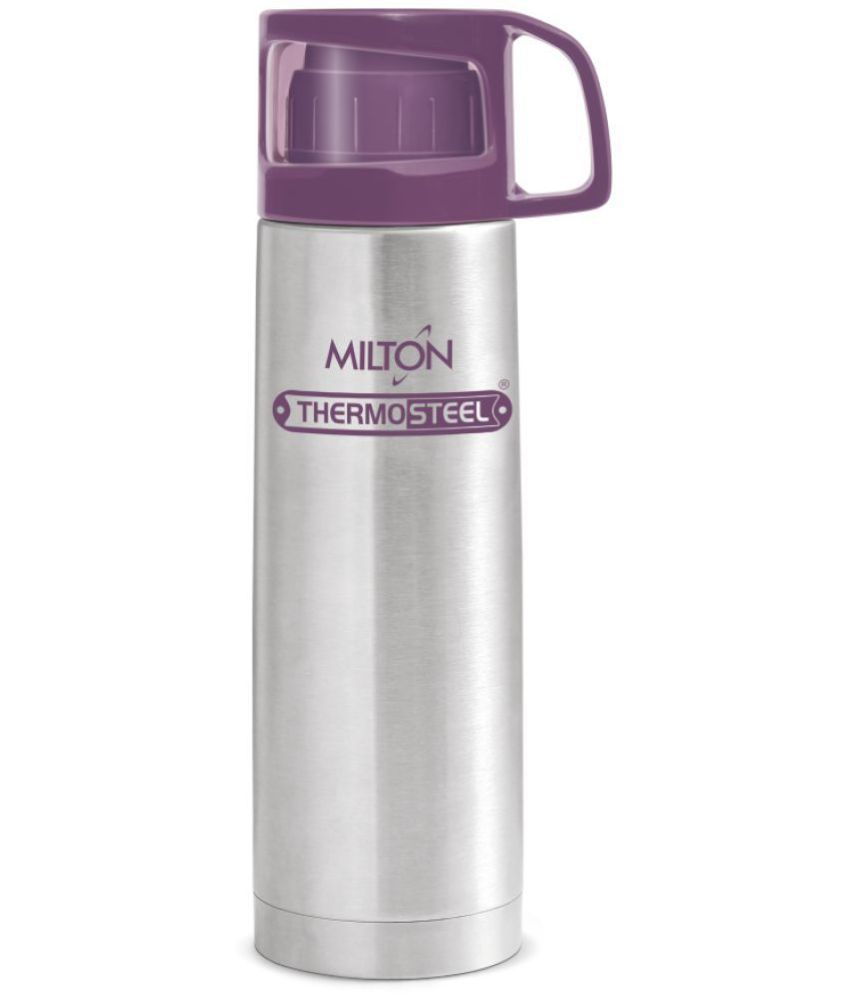     			Milton Thermosteel Glassy Drinking Cup Lid Steel Flask - 500 ml