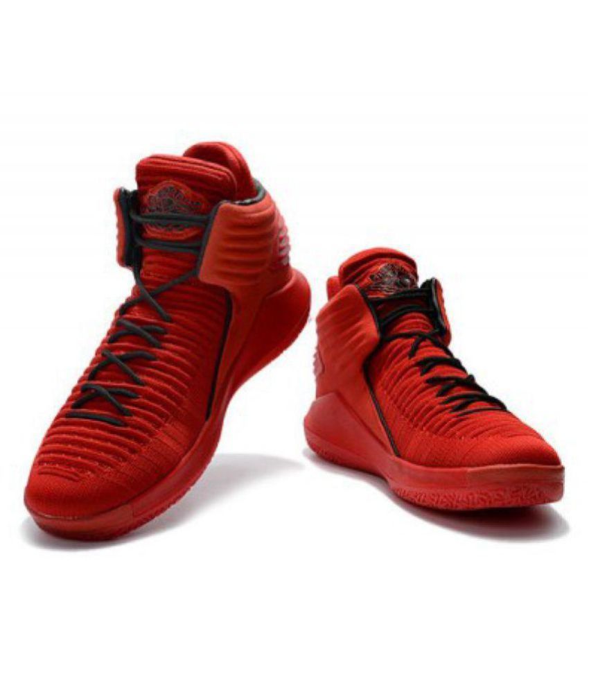 red jordan basketball shoes