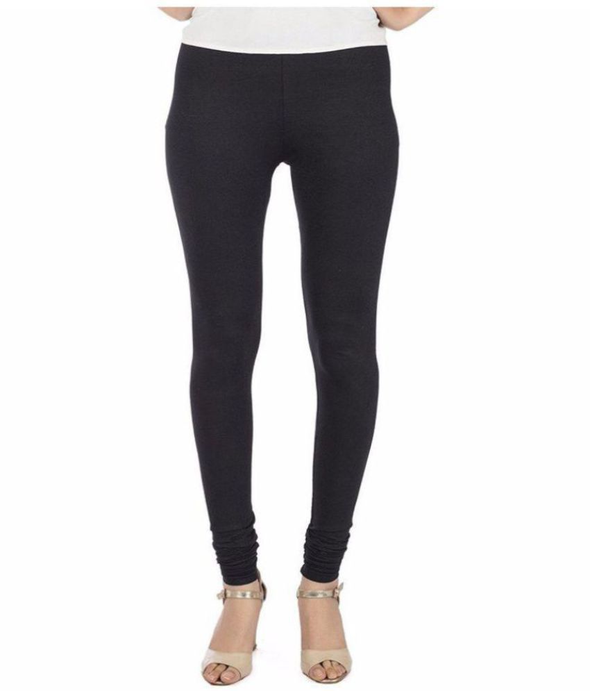 black cotton jeggings