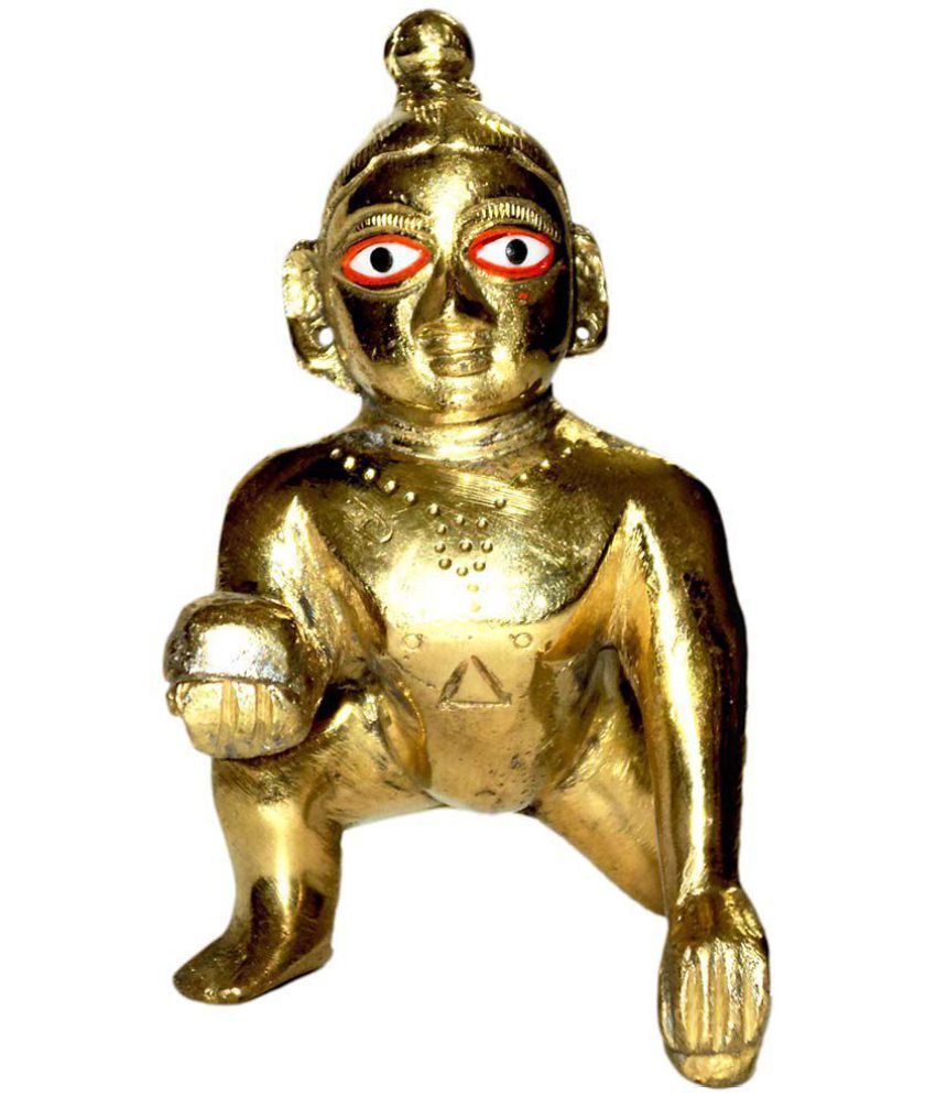     			Nitin collection  Golden Laddu Gopal Idol