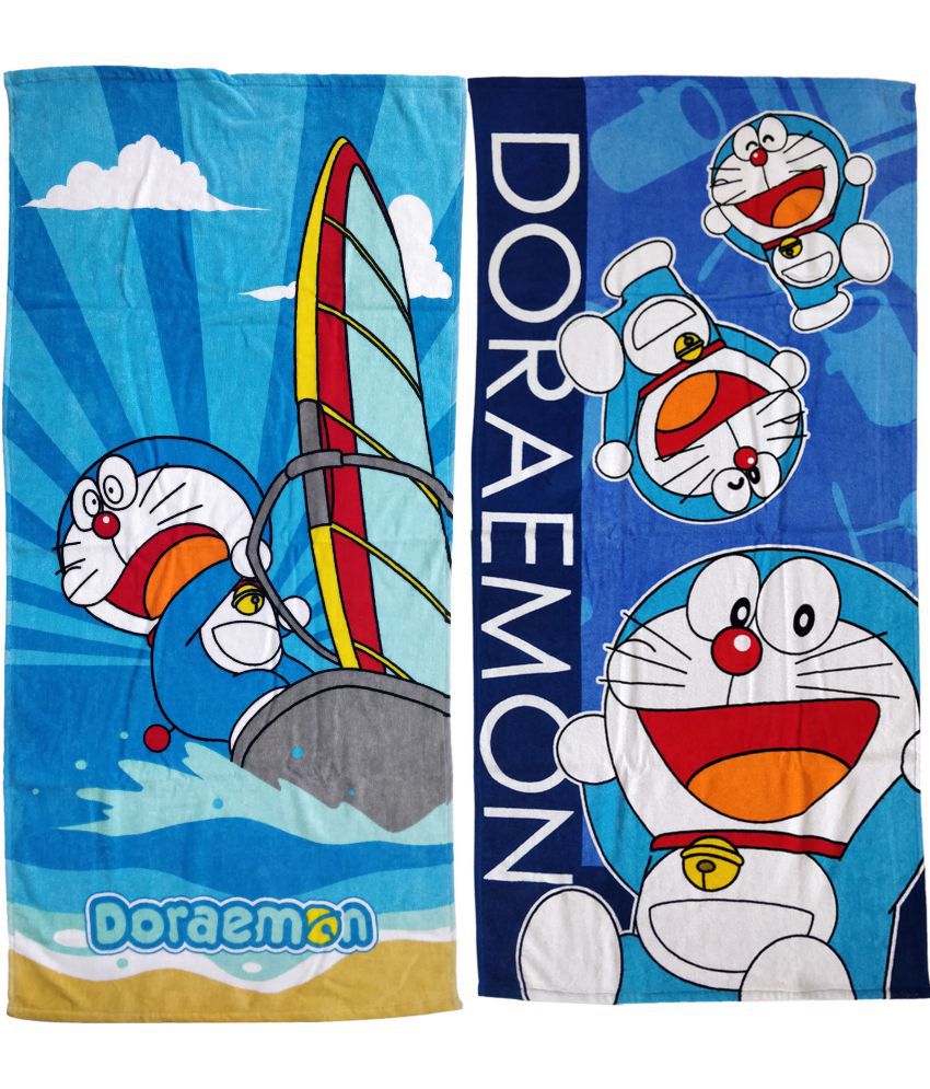 Doraemon Set of 2 Cotton Bath Towel Multi