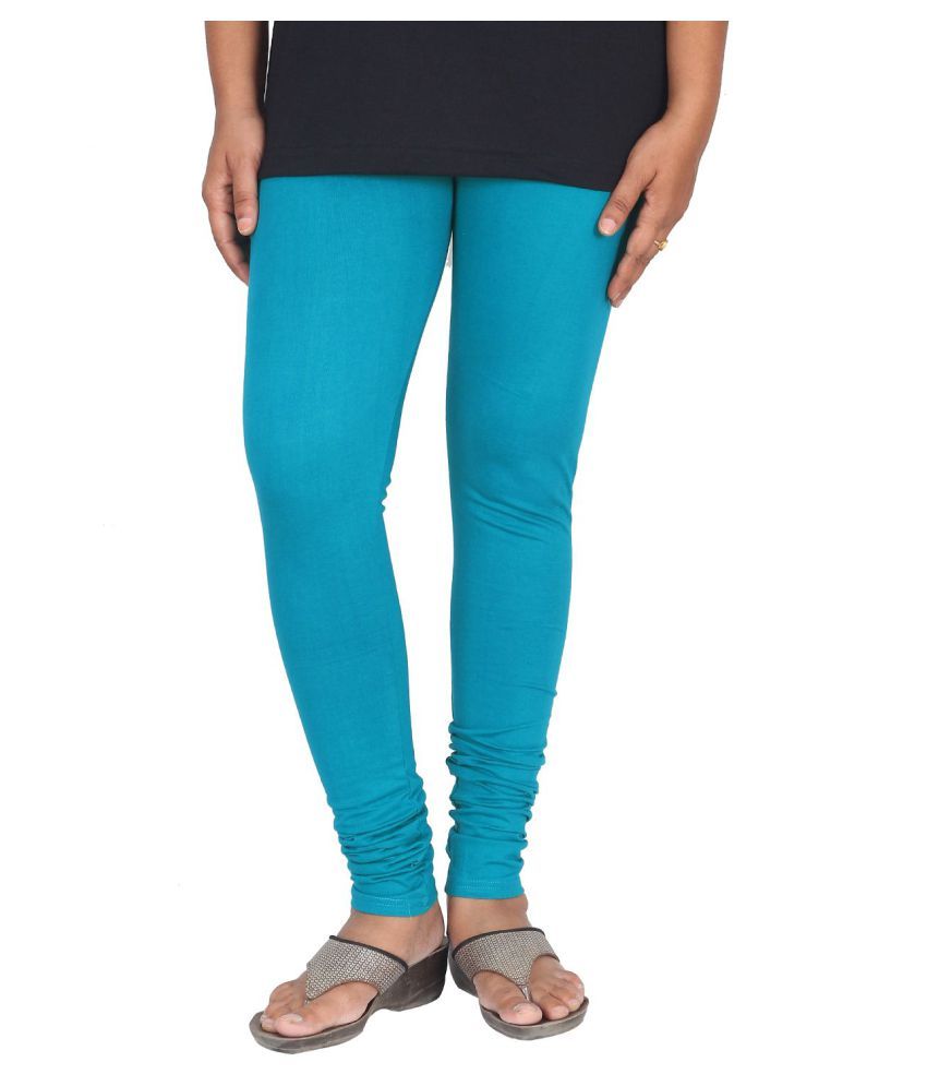     			Varsha Pack of 1 Girls 100% Cotton Leggings ( Sky Blue )