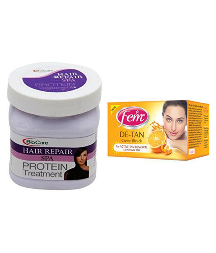 Fem De Tan Bleach 30g Biocare Hair Repair Spa Day Cream 500 Ml