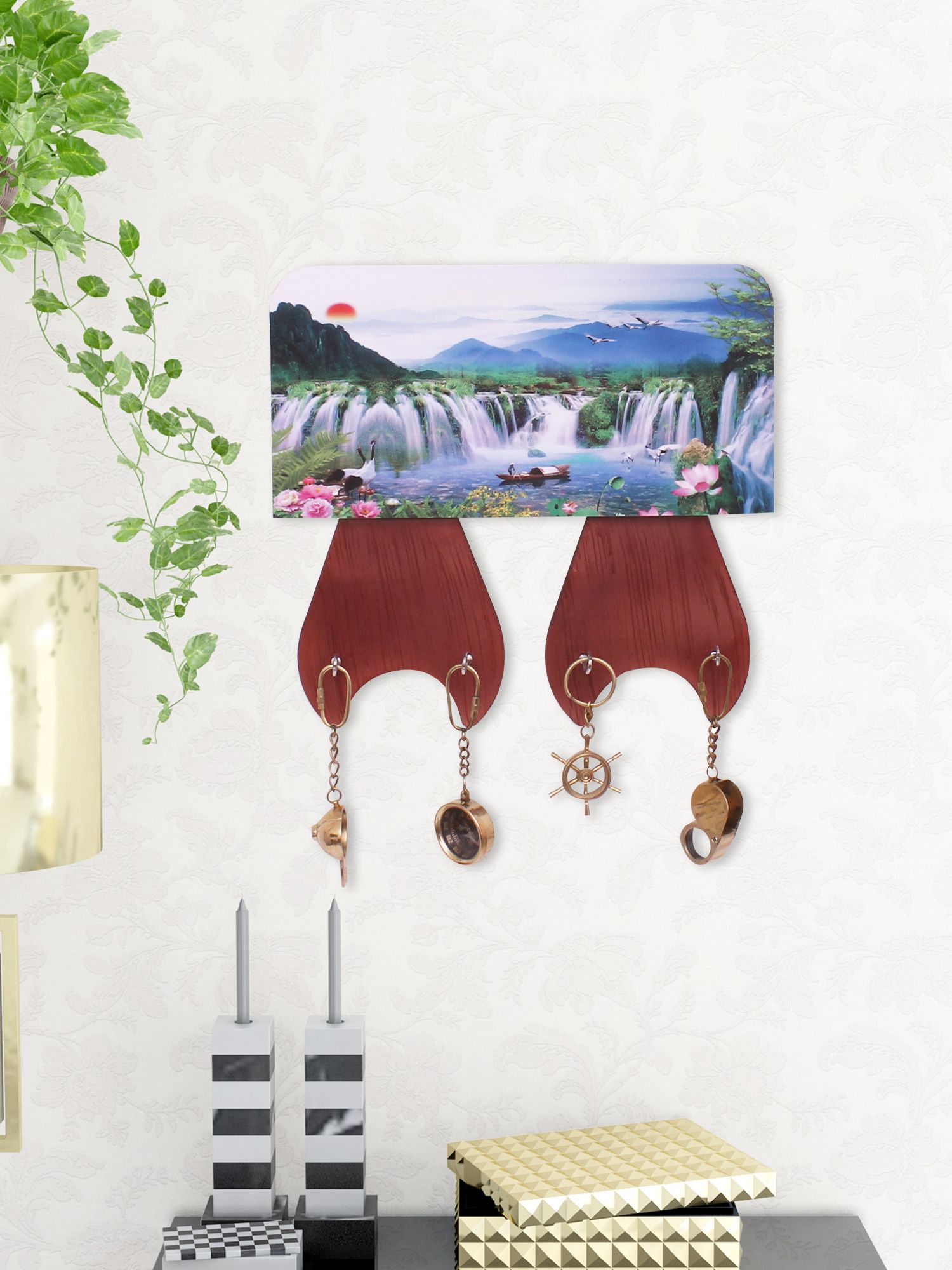 Home Sparkle Sparkling Digital Print Waterfall On Wooden Frame Wall Home Sparkle Sparkling Digital Print Waterfall On Wooden Frame Wall Art Wood Painting With