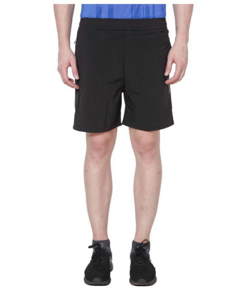 Reebok Black Nylon Fitness Shorts - Buy Reebok Black Nylon Fitness ...
