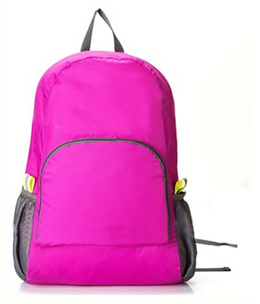 Everything Imported Pink Foldable Travel Kit Backpack - Buy Everything ...