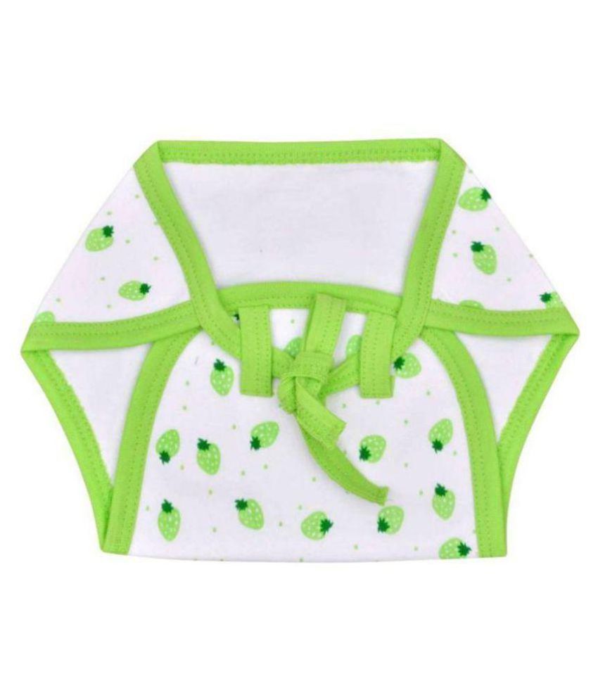     			Tahiro Green Cotton Printed Nappies - Pack Of 1