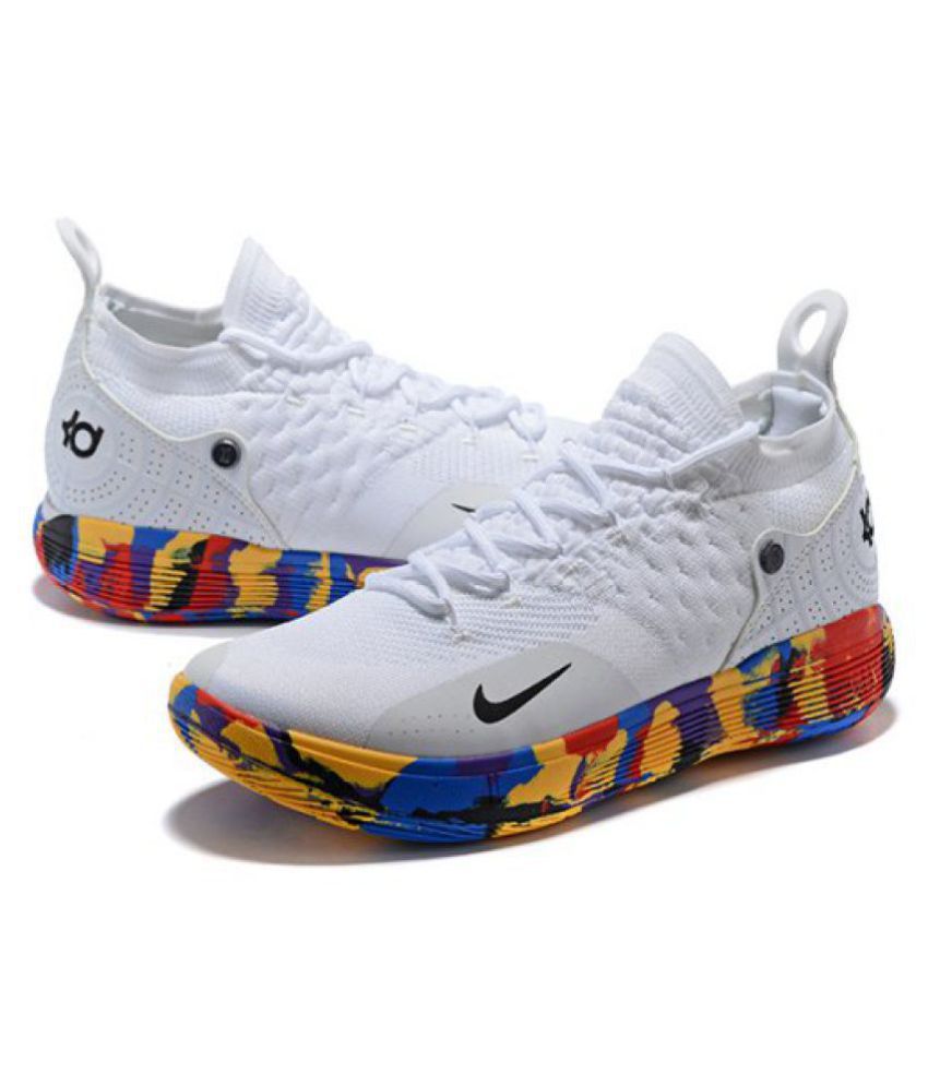 white kd 11 basketball shoes