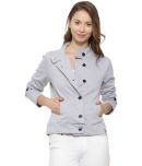 Campus Sutra Cotton Grey Quiltted Jackets