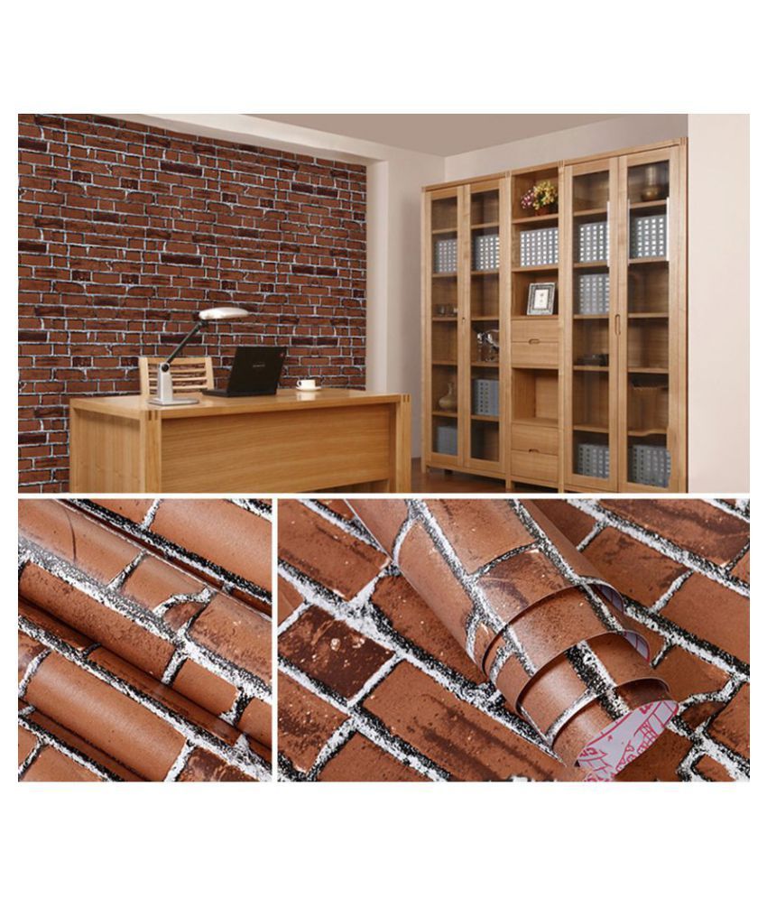 WolTop Stickers Wallpaper Brick Furniture Self Adhesive Nature Sticker