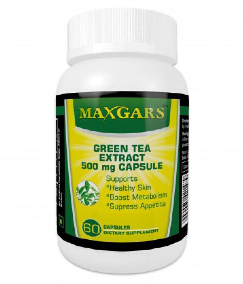 Maxgars Maxgars Green Tea Extract Fat Burner 500mg 30 no.s Unflavoured