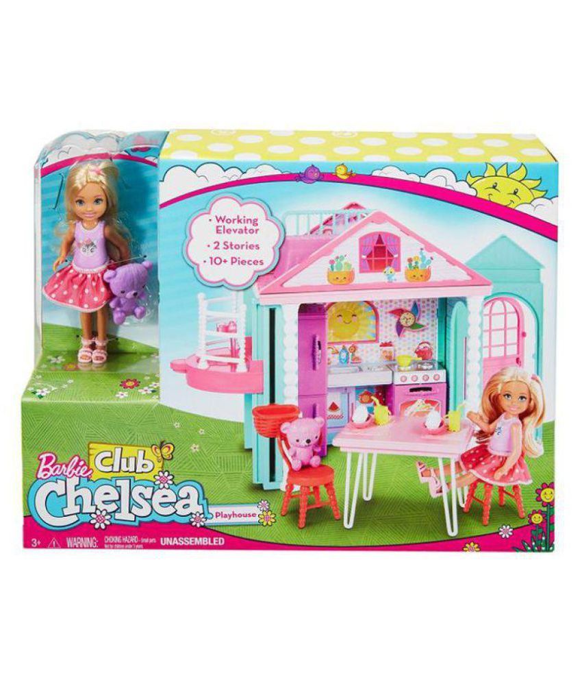 barbie club chelsea playhouse doll set