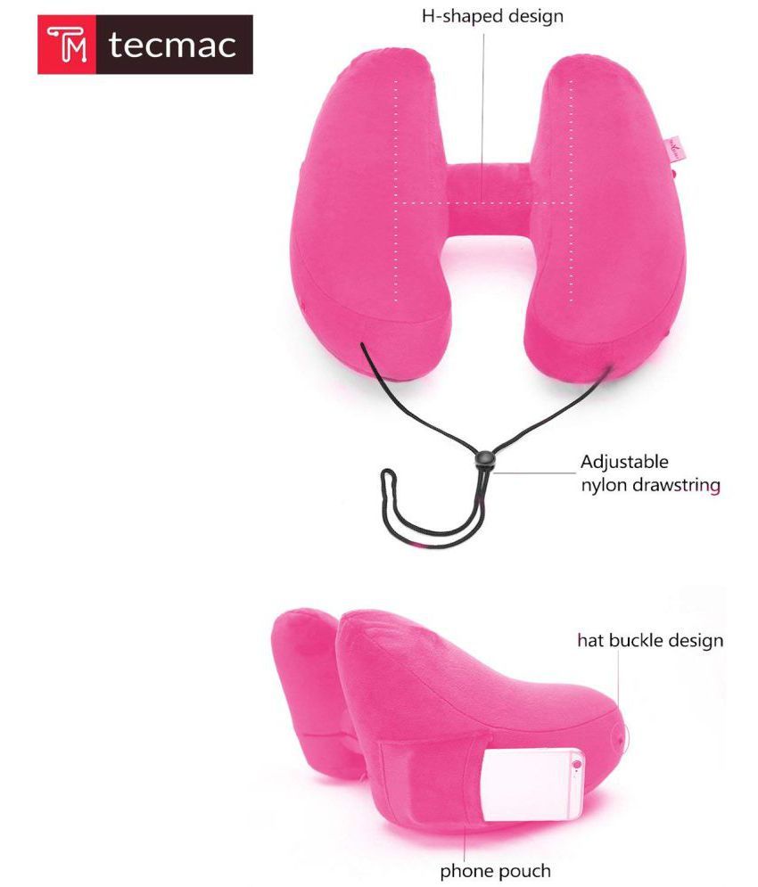 TecMac Pink Travel Pillow Buy TecMac Pink Travel Pillow Online at Low